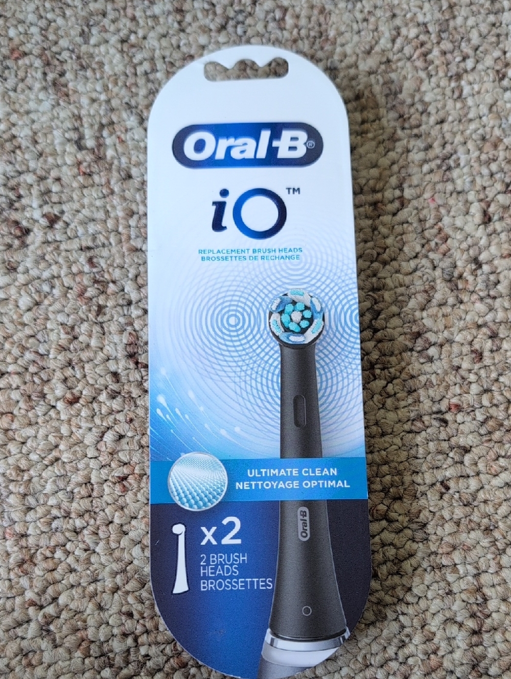 iO Replacement Brush Heads - Ultimate Clean Black/Blue (2 Pack)